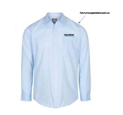 Picture of Mens Bell Textured Mini Check Long Sleeve Shirt