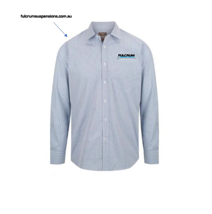 Picture of WomensWestgarth Gingham Check Long Sleeve Shirt - Navy